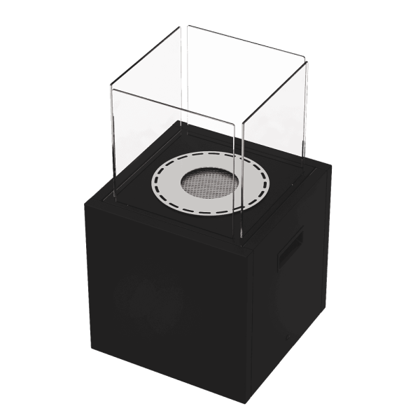 Biokominek wolnostojący TOWER MINI czarny