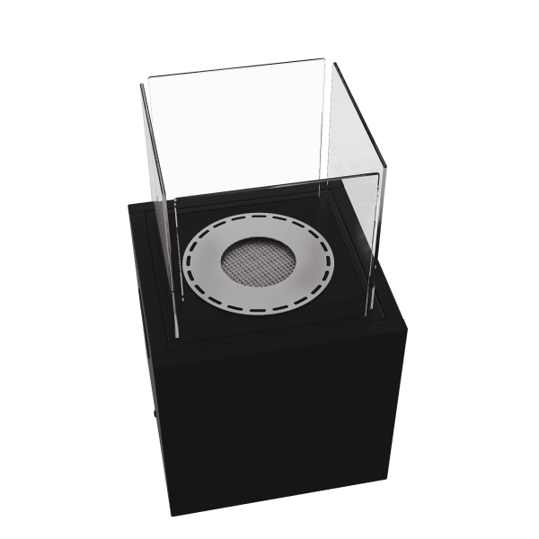 Biokominek wolnostojący TOWER MINI czarny