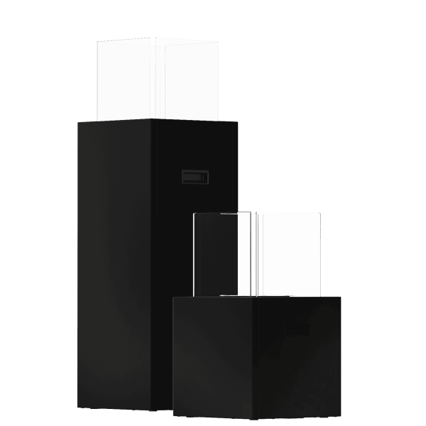 Biokominek wolnostojący TOWER MINI czarny