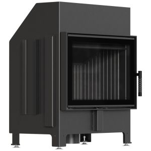 Kominek KRATKI ZIBI ECO 9,9 kW Ø 180 z czarnym wyłożeniem