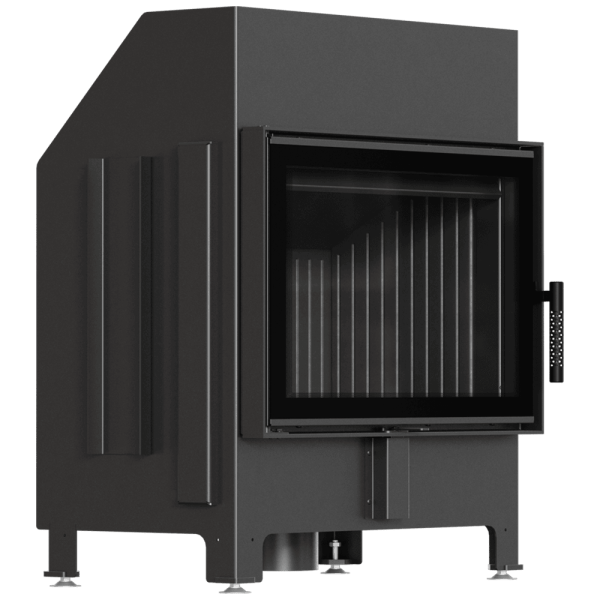 Kominek KRATKI ZIBI ECO 9,9 kW Ø 180 z czarnym wyłożeniem