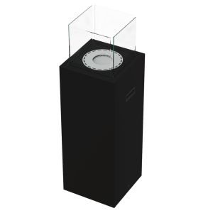 Biokominek wolnostojący TOWER czarny