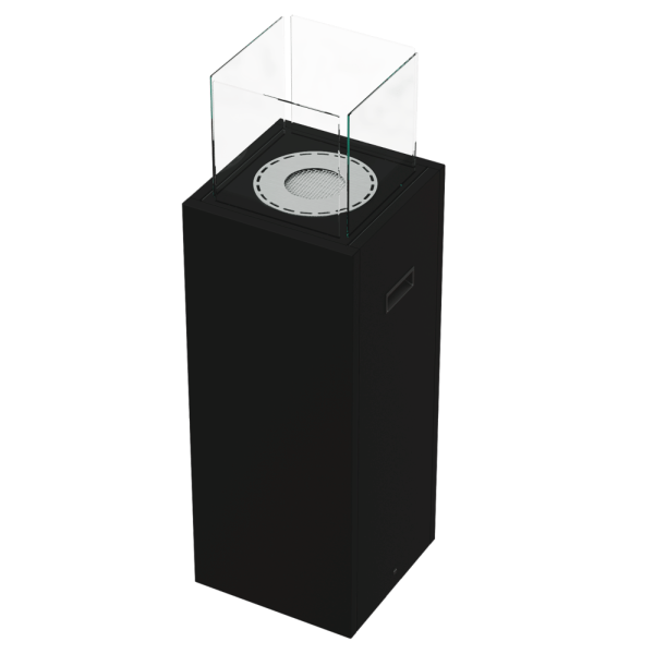 Biokominek wolnostojący TOWER czarny