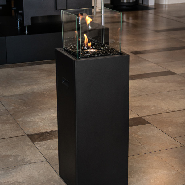 Biokominek wolnostojący TOWER czarny