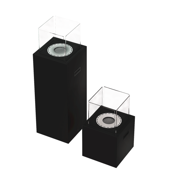 Biokominek wolnostojący TOWER czarny