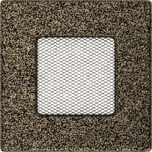 Kratka wentylacyjna kominkowa 11x11 czarno-złota