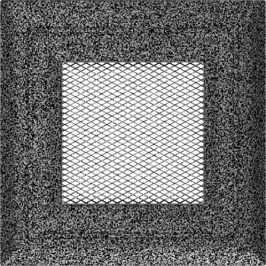 Kratka kominkowa Oskar 11x11 czarno-srebrna