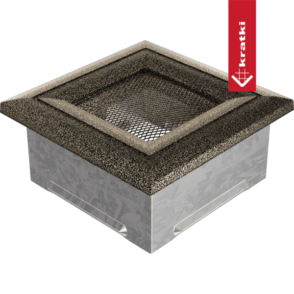 Kratka kominkowa Oskar 11x11 czarno-złota