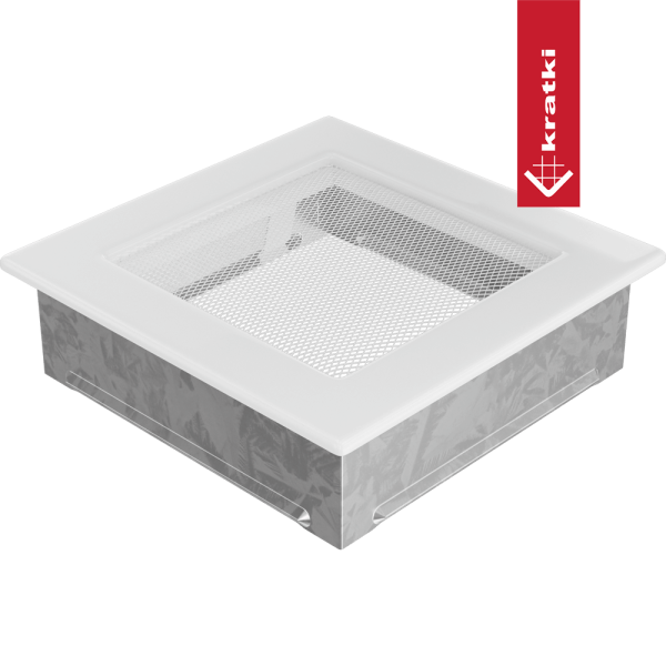 Kratka wentylacyjna kominkowa 17x17 biała