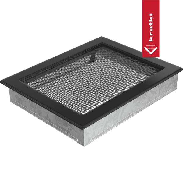 Kratka wentylacyjna kominkowa 22x30 czarna