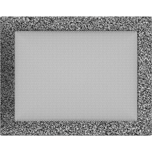 Kratka wentylacyjna kominkowa 22x30 czarno-srebrna