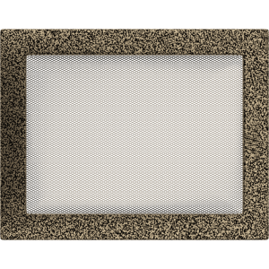 Kratka wentylacyjna kominkowa 22x30 czarno-złota