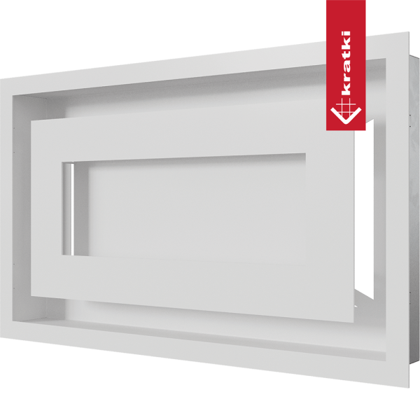 Kratka wentylacyjna kominkowa WIND 22x37 biała