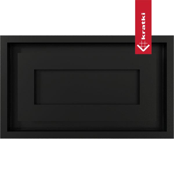 Kratka wentylacyjna kominkowa WIND 22x37 czarna