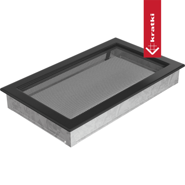 Kratka wentylacyjna kominkowa 22x37 czarna