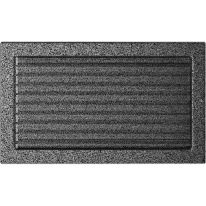 Kratka wentylacyjna kominkowa 22x37 czarno-srebrna z żaluzją