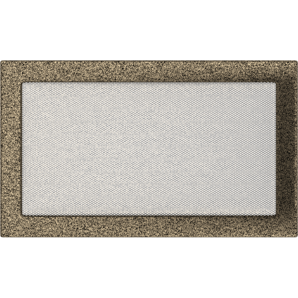 Kratka wentylacyjna kominkowa 22x37 czarno-złota