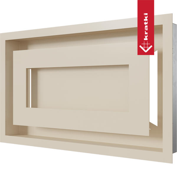 Kratka wentylacyjna kominkowa WIND 22x37 kremowa