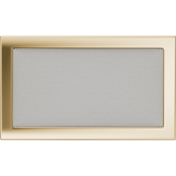 Kratka wentylacyjna kominkowa 22x37 pozłacana