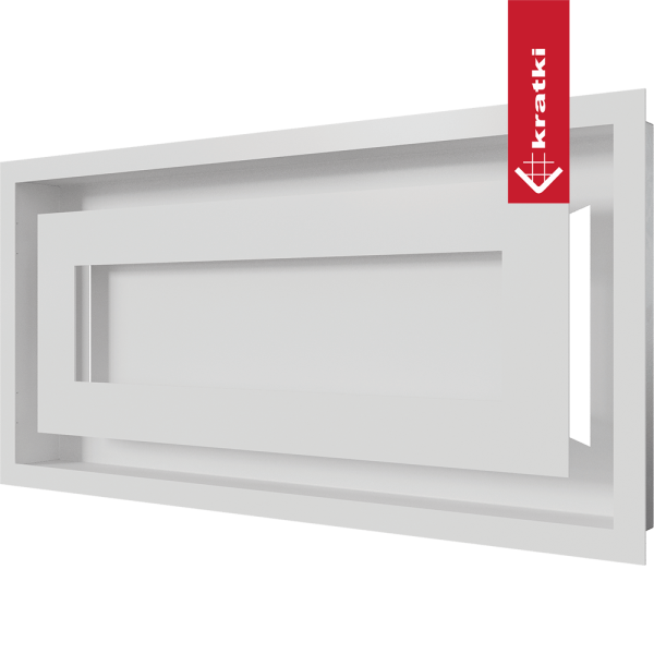 Kratka wentylacyjna kominkowa WIND 22x45 biała