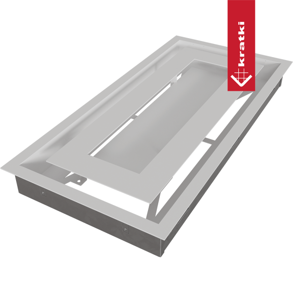 Kratka wentylacyjna kominkowa WIND 22x45 biała