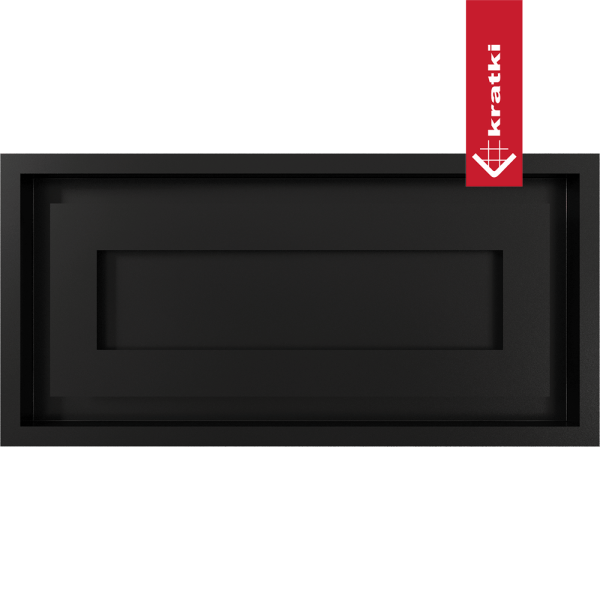 Kratka wentylacyjna kominkowa WIND 22x45 czarna