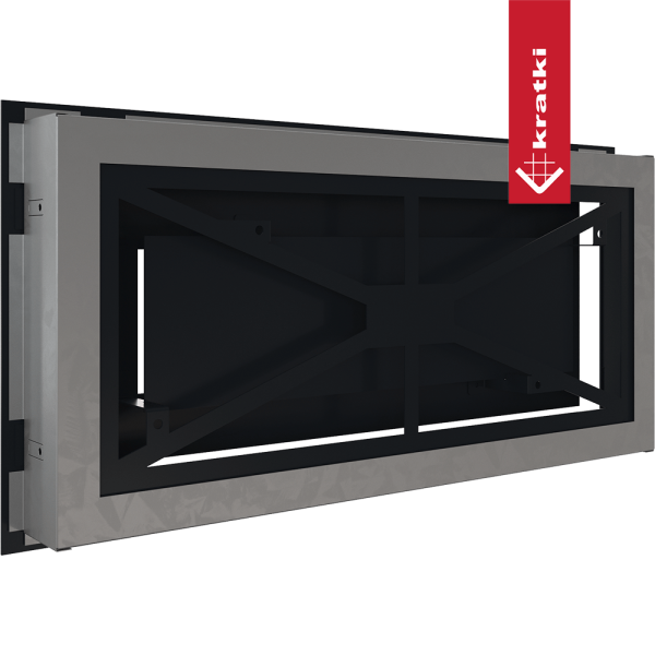 Kratka wentylacyjna kominkowa WIND 22x45 czarna