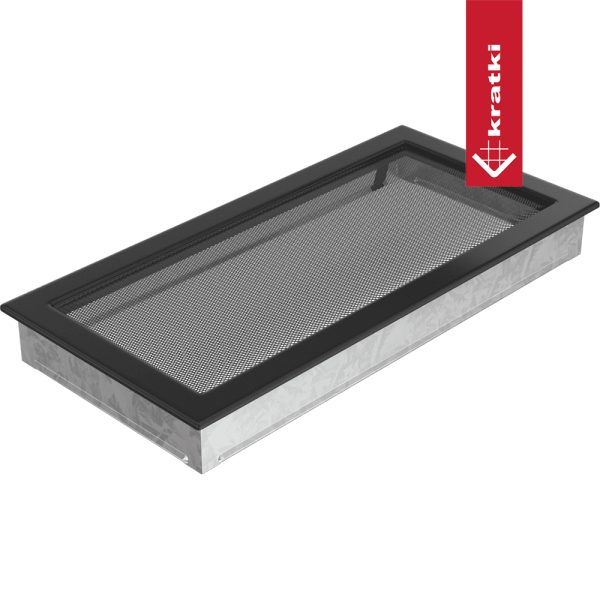 Kratka wentylacyjna kominkowa 22x45 czarna