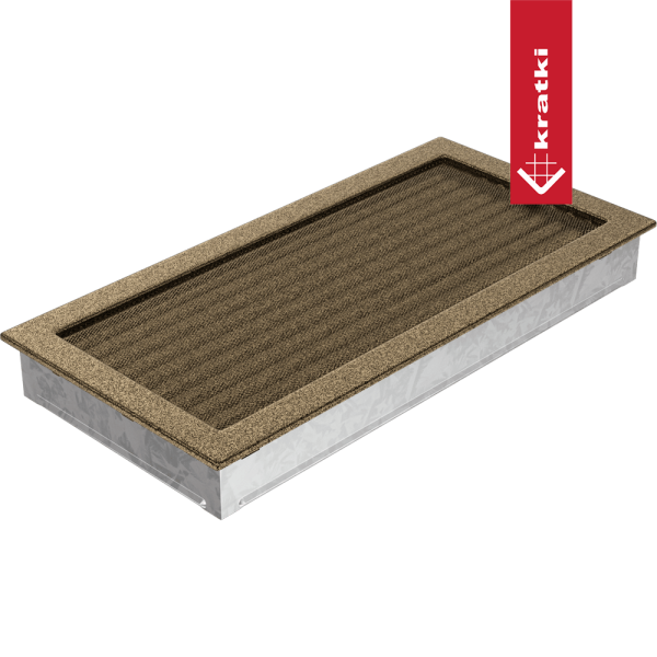 Kratka kominkowa 22x45 czarno-złota z żaluzją