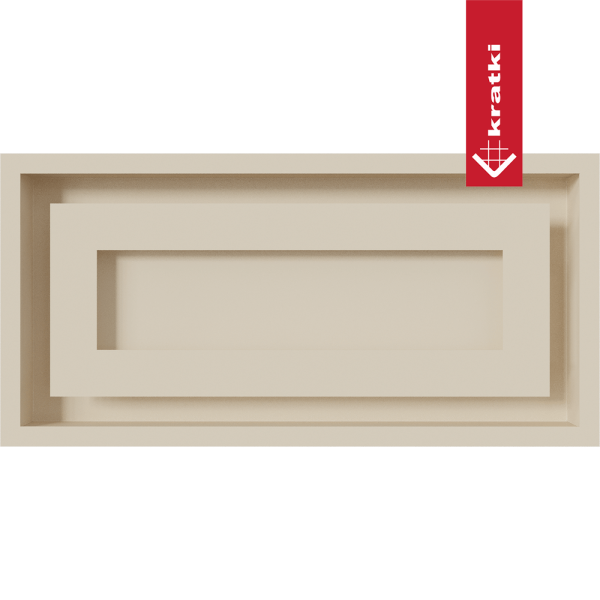Kratka wentylacyjna kominkowa WIND 22x45 kremowa