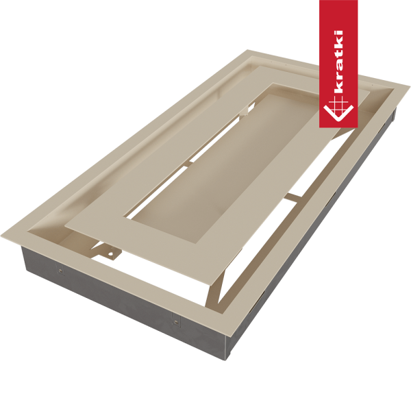 Kratka wentylacyjna kominkowa WIND 22x45 kremowa