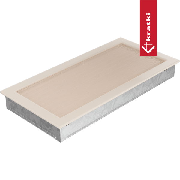 Kratka kominkowa 22x45 kremowa z żaluzją