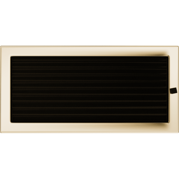 Kratka kominkowa 22x45 pozłacana z żaluzją