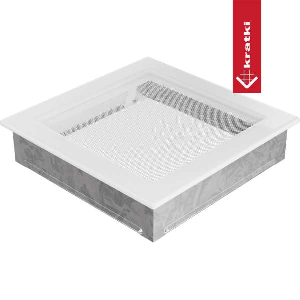 Kratka wentylacyjna kominkowa 22x22 biała