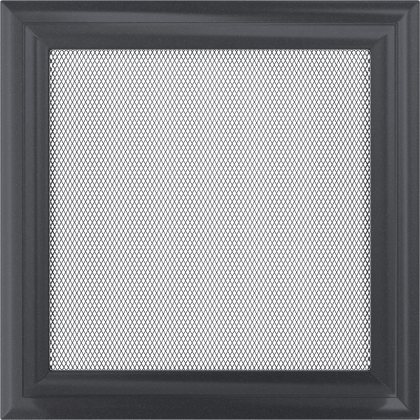 Kratka wentylacyjna kominkowa Oskar 22x22 grafit