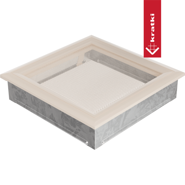 Kratka wentylacyjna kominkowa Oskar 22x22 kremowa