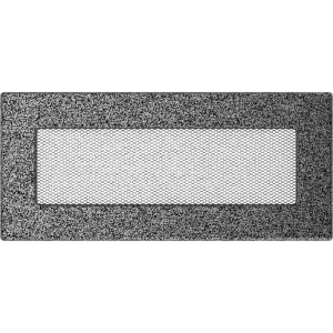 Kratka wentylacyjna kominkowa 11x24 czarno-srebrna