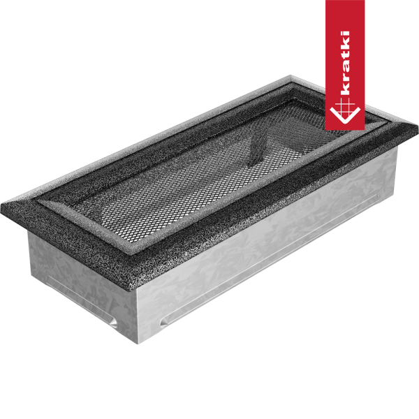 Kratka kominkowa Oskar 11x24 czarno-srebrna