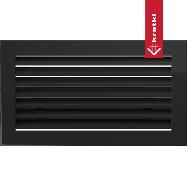 Kratka wentylacyjna kominkowa FRESH 17x30 czarna