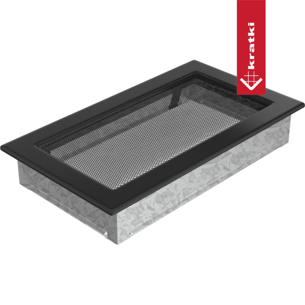 Kratka wentylacyjna kominkowa 17x30 czarna