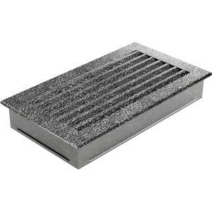 Kratka kominkowa FRESH 17x30 czarno-srebrna