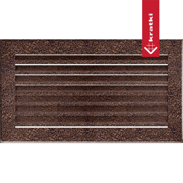 Kratka wentylacyjna kominkowa FRESH 17x30 miedziana