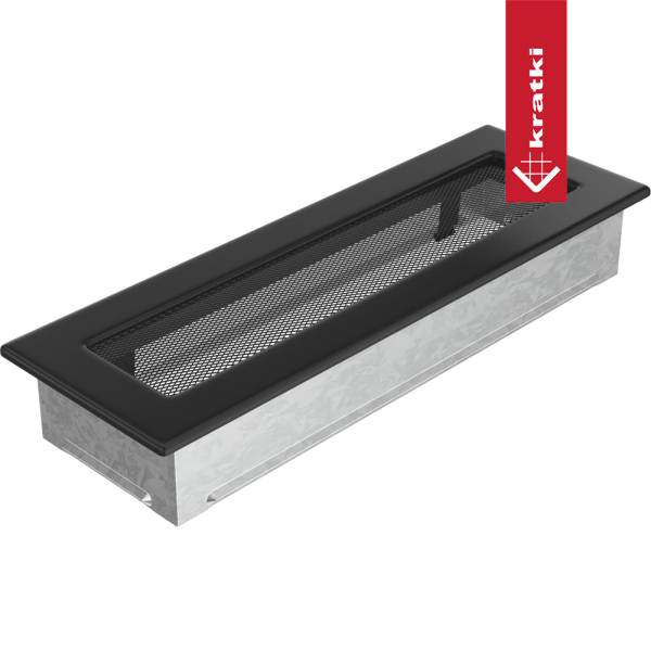 Kratka wentylacyjna kominkowa 11x32 czarna