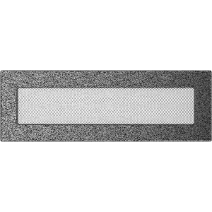 Kratka wentylacyjna kominkowa 11x32 czarno-srebrna