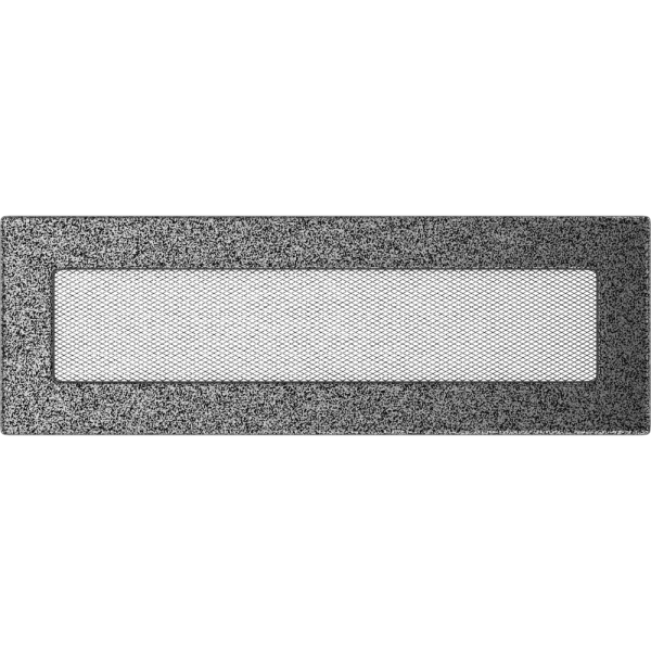 Kratka wentylacyjna kominkowa 11x32 czarno-srebrna