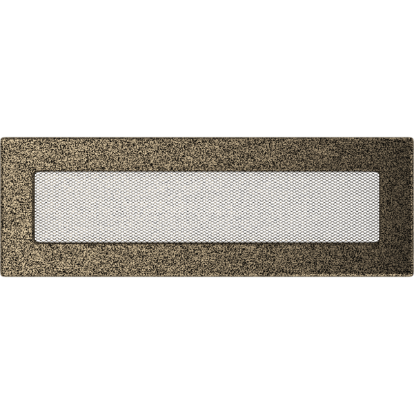 Kratka wentylacyjna kominkowa 11x32 czarno-złota