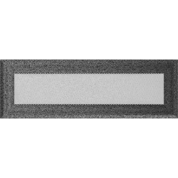 Kratka wentylacyjna kominkowa Oskar 11x32 czarno-srebrna