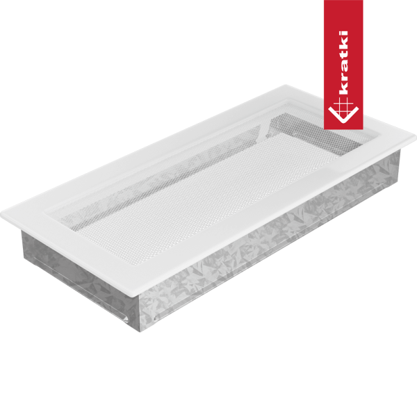 Kratka wentylacyjna kominkowa 17x37 biała