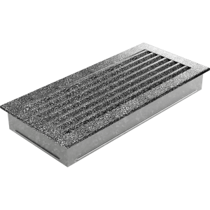 Kratka kominkowa FRESH 17x37 czarno-srebrna