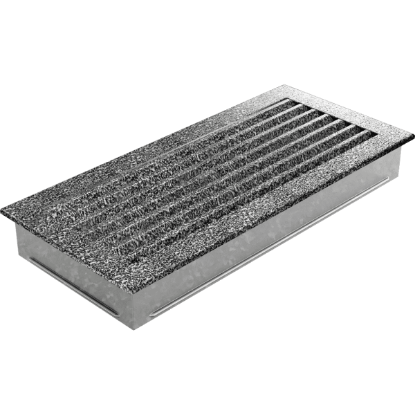 Kratka kominkowa FRESH 17x37 czarno-srebrna